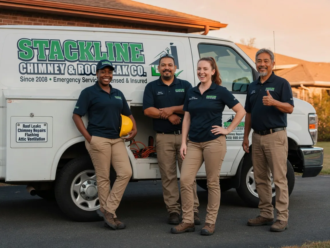 Chimney flashing repair company in Harmony, MN